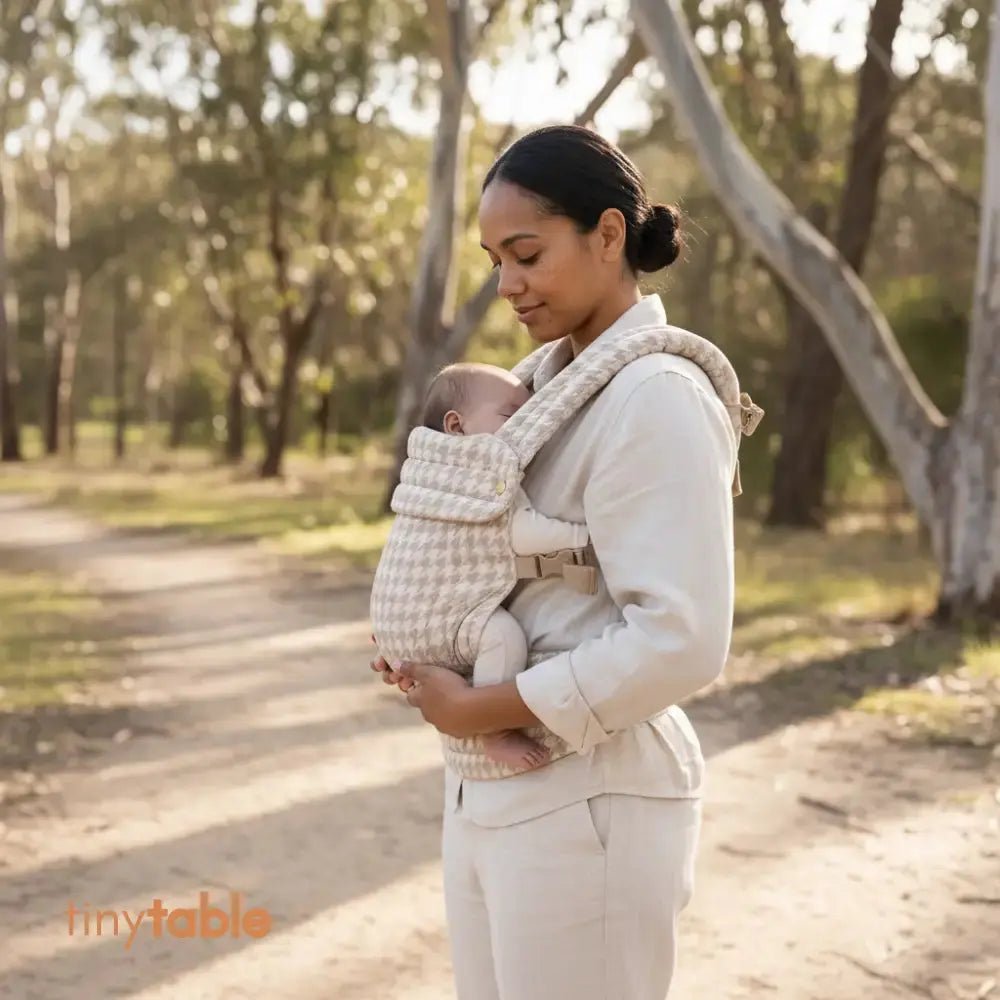 How to Use the Embrace Newborn Carrier: A Simple Step-by-Step Guide - tiny table