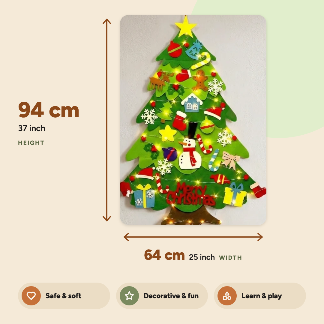 Tiny Table Montessori Felt Christmas Tree