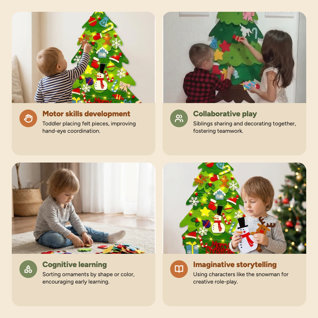 Tiny Table Montessori Felt Christmas Tree
