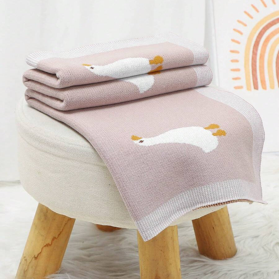 Totti Cotton Knit Baby Blanket