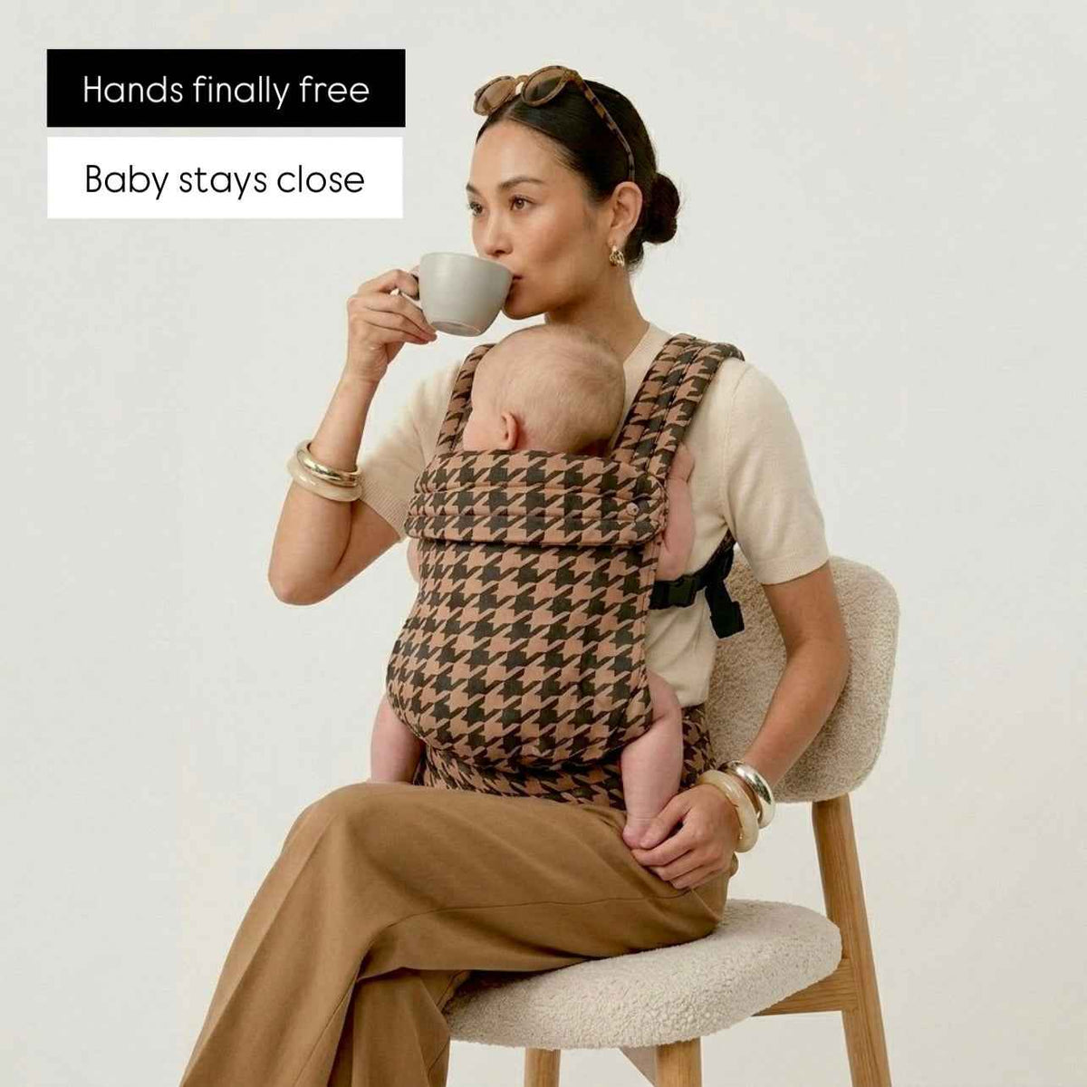 Tiny Table™ Embrace Baby Carrier - Mocha