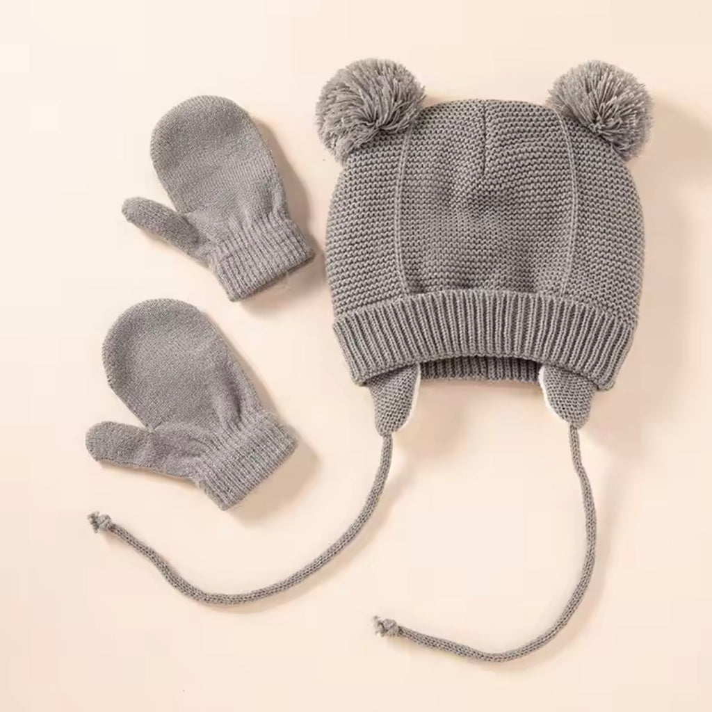 Totti Baby Beanie & Mittens Set