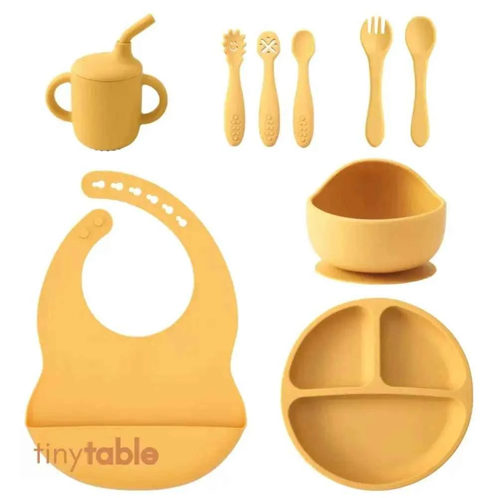 Complete Meal Time Silicone Set - Mango