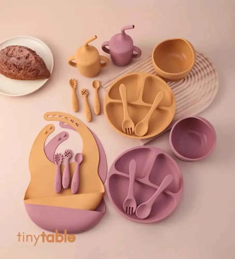Complete Meal Time Silicone Set - Mango