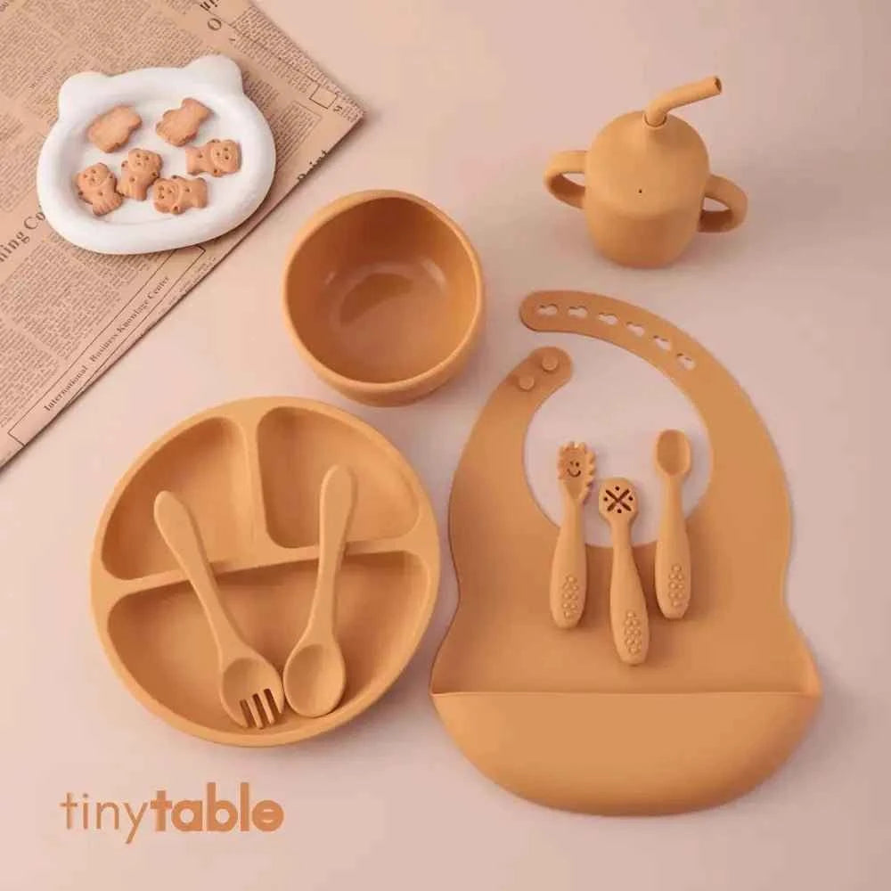 Complete Meal Time Silicone Set - Mango