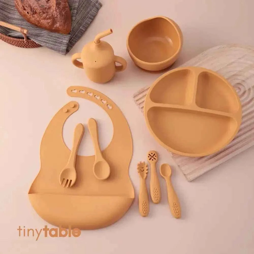 Complete Meal Time Silicone Set - Mango