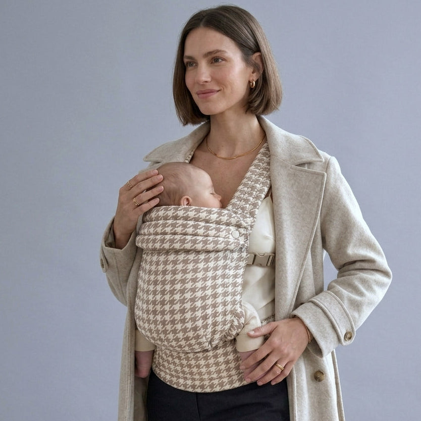 Tiny Table™ Embrace Baby Carrier - Houndstooth