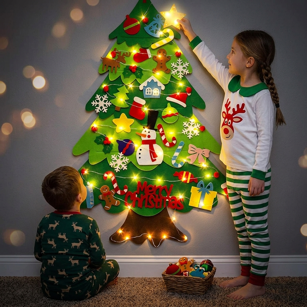 Tiny Table Montessori Felt Christmas Tree